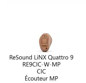 Resound RE9-cic-w intra auriculaire invisible rechargeable